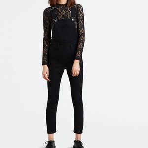 Levi’s Skinny Black Overalls